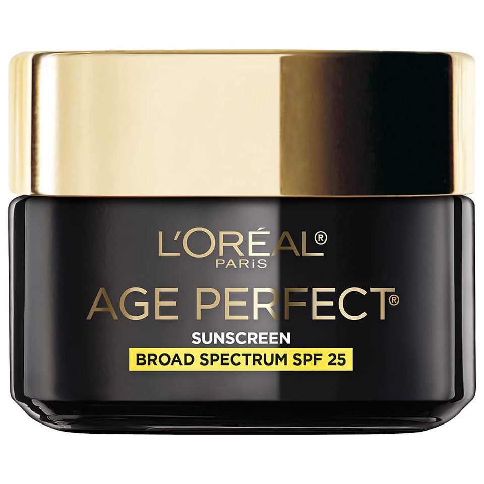 L'Oreal Paris front jar shot showing elegant packaging and protective SPF benefits