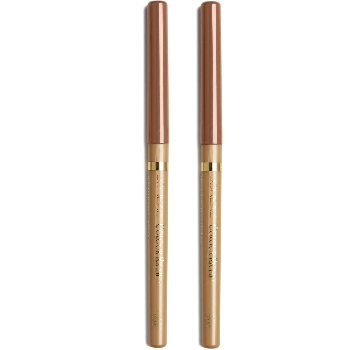 L'Oreal Paris front packaging showing twin lip liner pack and shade