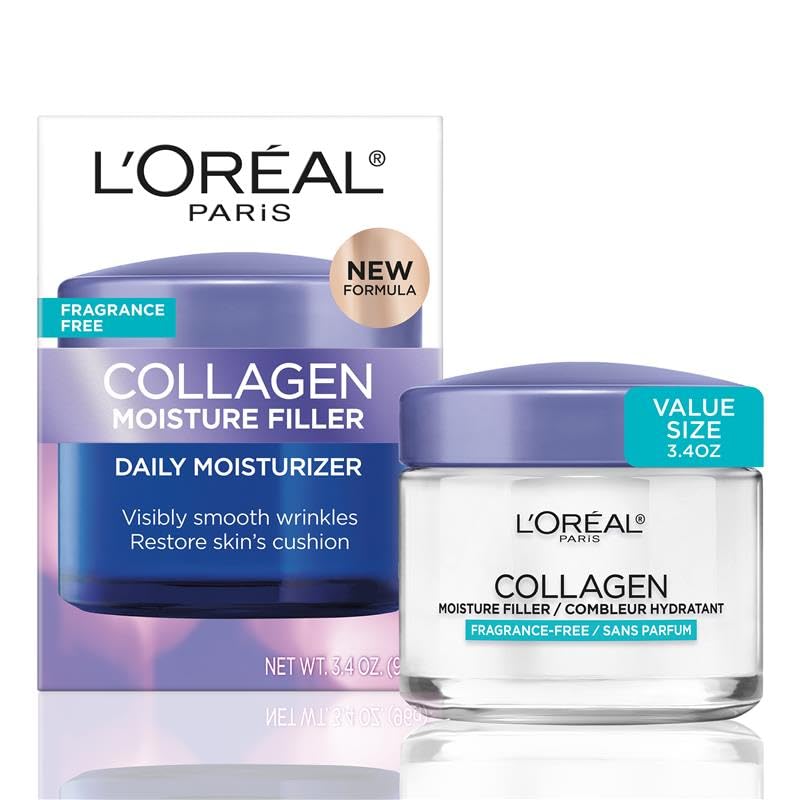 L'Oreal Paris front packaging showing cream jar and brand for reassurance