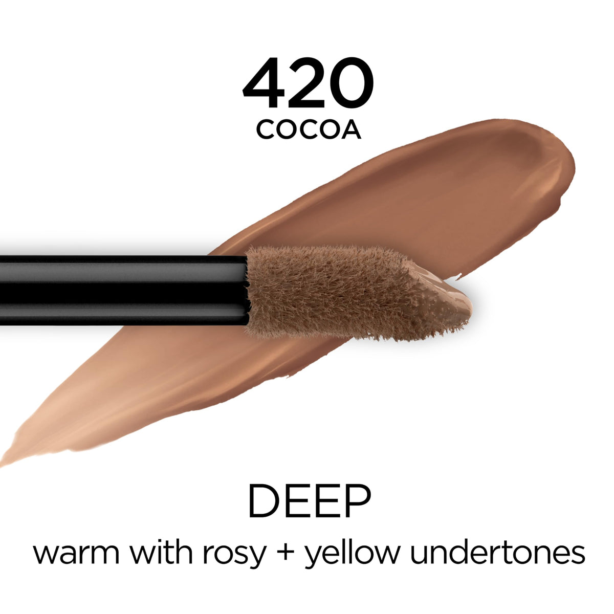 L'Oreal Paris large doe-foot applicator close-up for fast single-stroke coverage