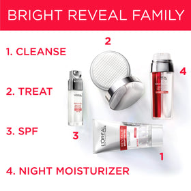 L'Oreal Paris gel texture with micro-pearls highlighting gentle exfoliation