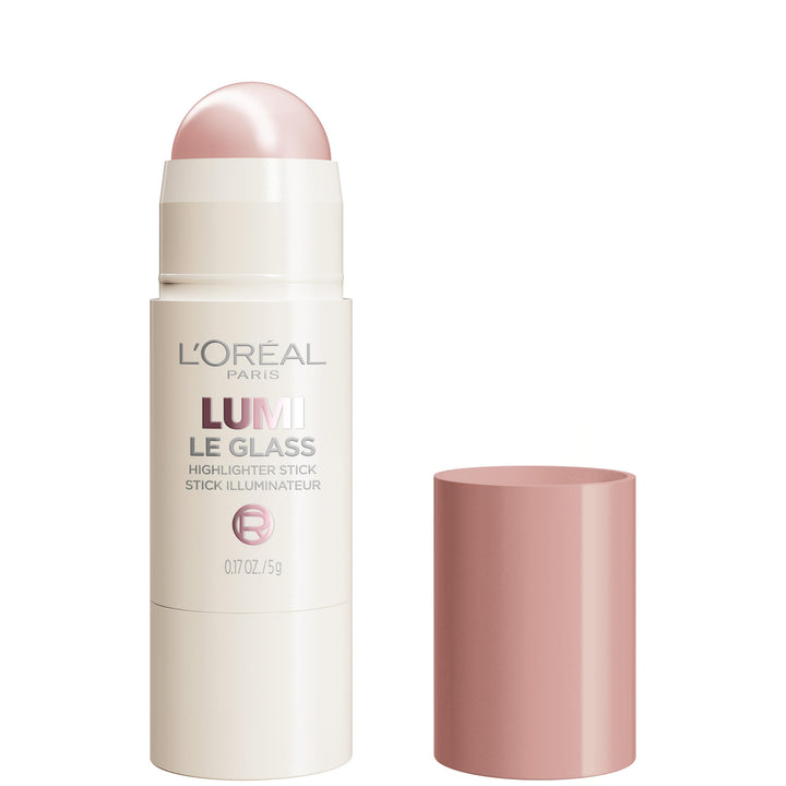 L'Oreal Paris front packaging of Lumi Le Glass Stick showing product and shade
