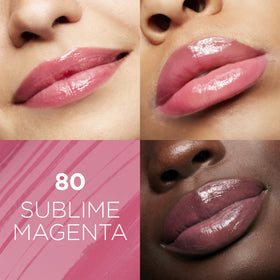 L'Oreal Paris applicator close-up demonstrating smooth, precise gloss application