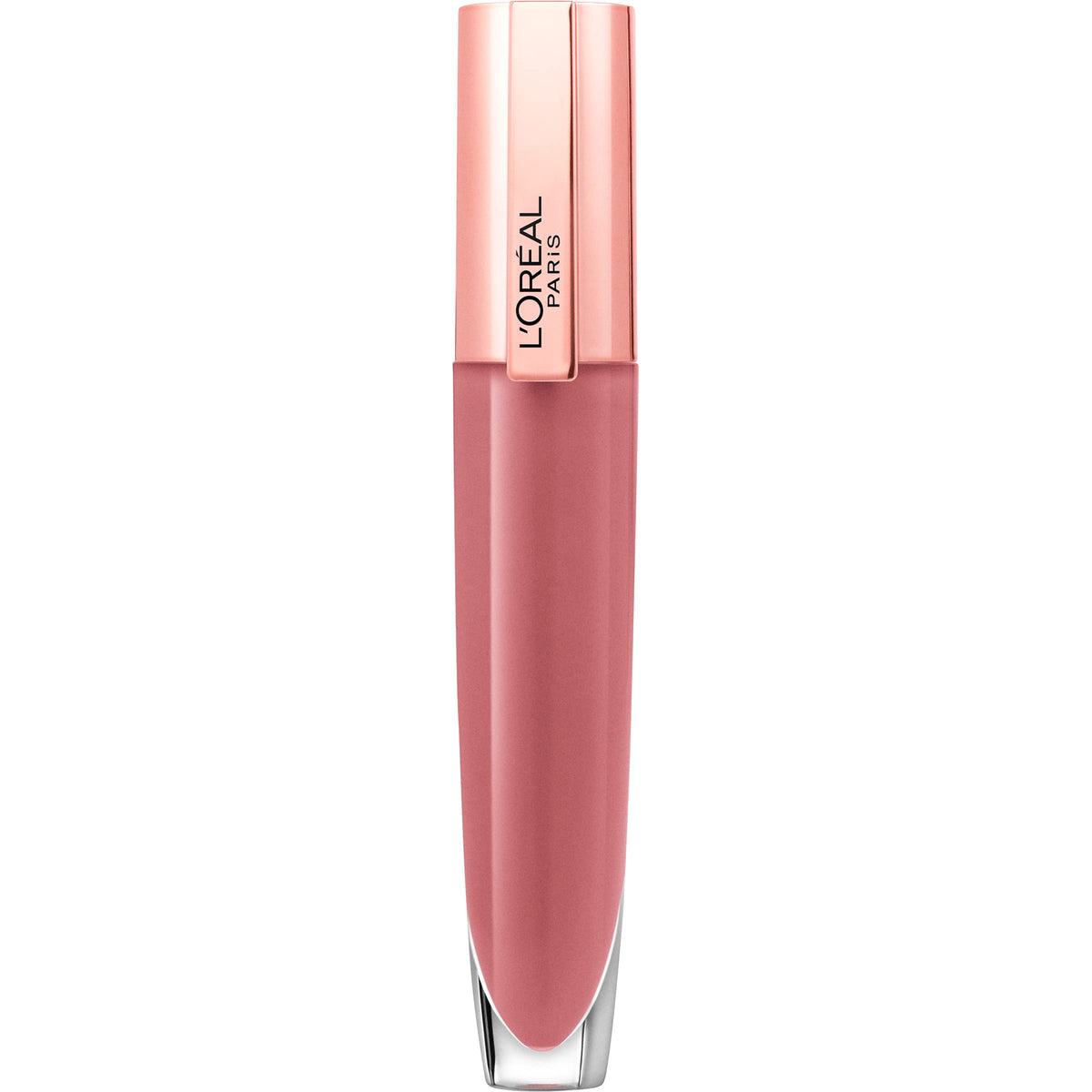 L'Oreal Paris front tube showing sleek packaging and dewy finish benefit