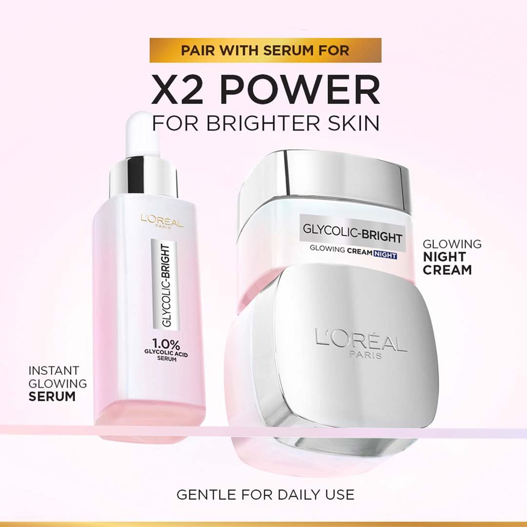 L'Oreal Paris application on cheek showcasing gentle exfoliation effect