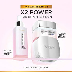 L'Oreal Paris application on cheek showcasing gentle exfoliation effect