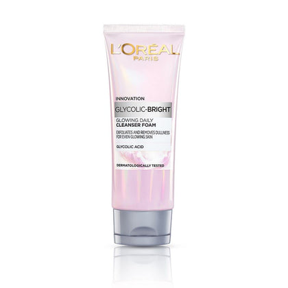 L'Oreal Paris front packaging showing 100ml bottle and brightening promise