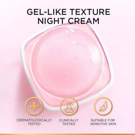 L'Oreal Paris cream on fingertip demonstrating easy spreadability benefit