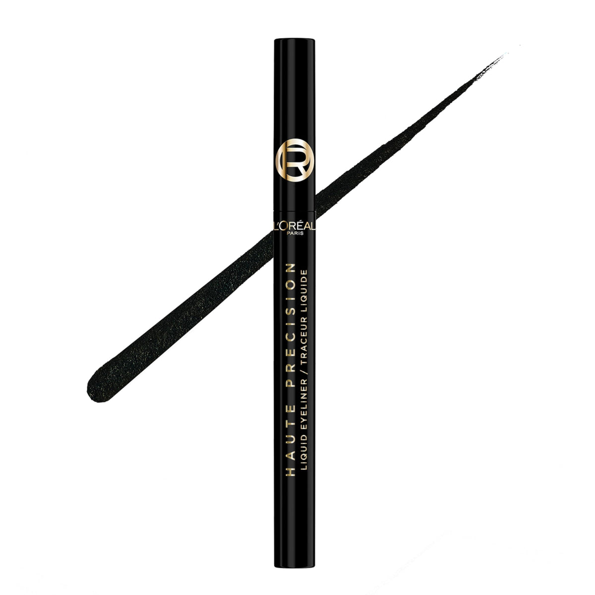 L'Oreal Paris front view of eyeliner pen showing sleek design and branding benefits