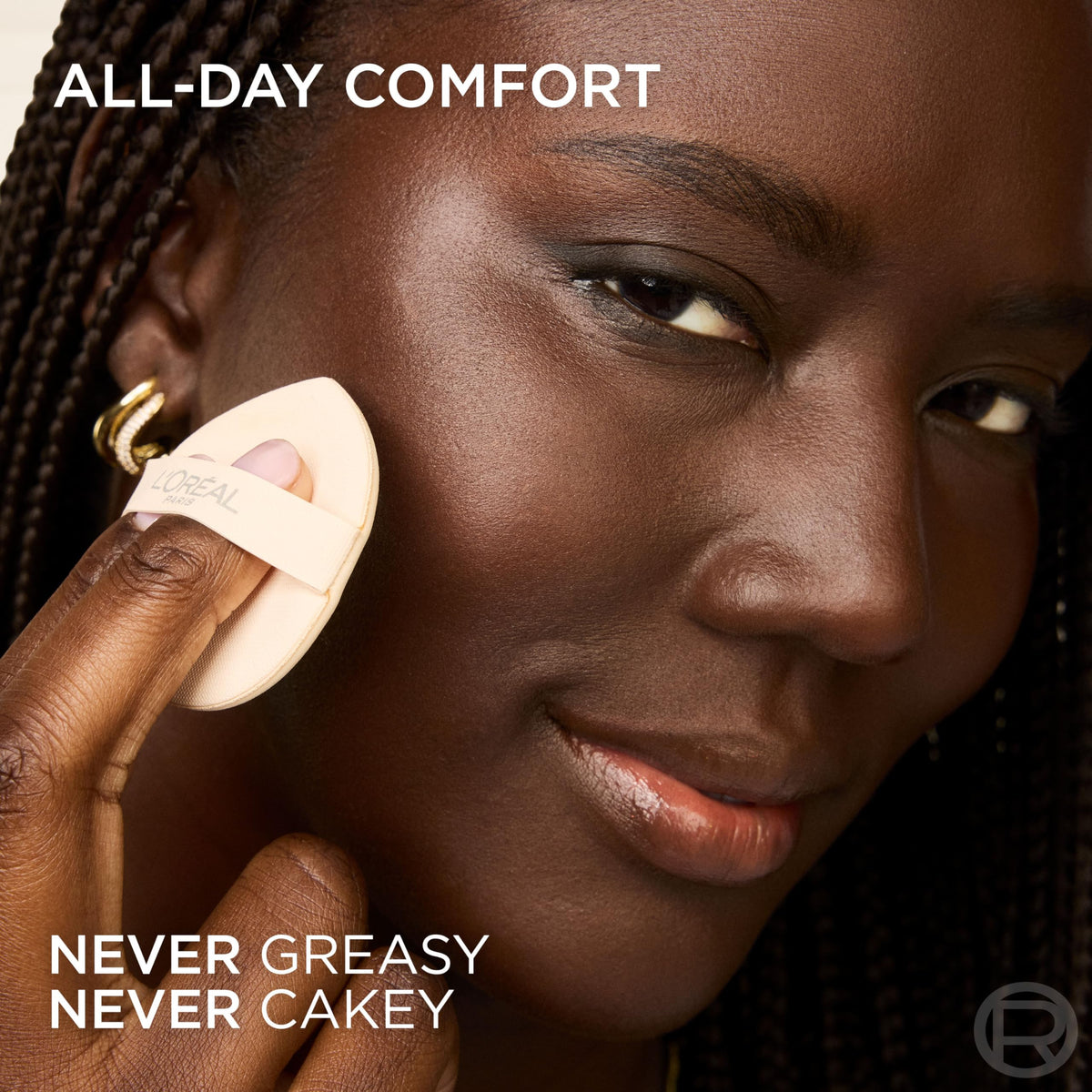 L'Oreal Paris hyaluron ingredient highlight showing hydrating complex and plumping benefit