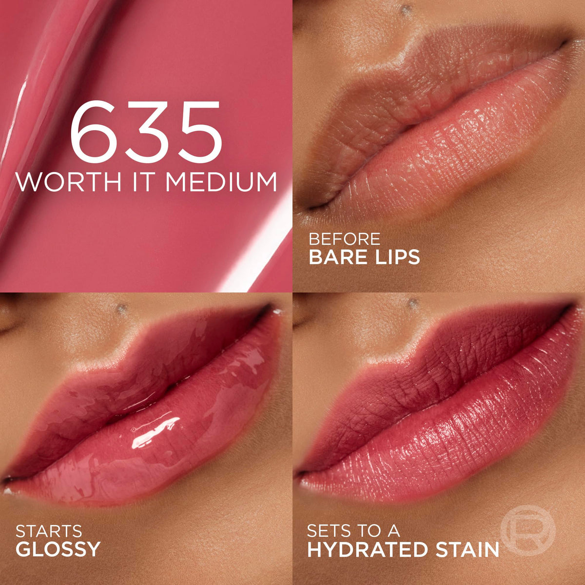 L'Oreal Paris hyaluron tint applicator close-up demonstrating precise tip for neat lines