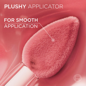 L'Oreal Paris tint shown next to ingredient card highlighting hyaluronic acid inclusion