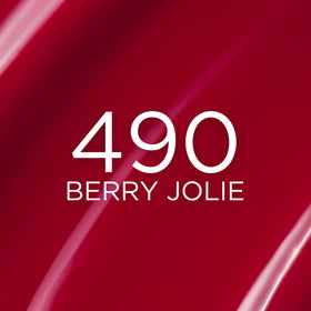 L'Oreal Paris shade 490 Berry Jolie flat-lay showing deep berry hue