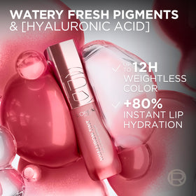 L'Oreal Paris texture droplet of the tint highlighting lightweight hydrating serum feel
