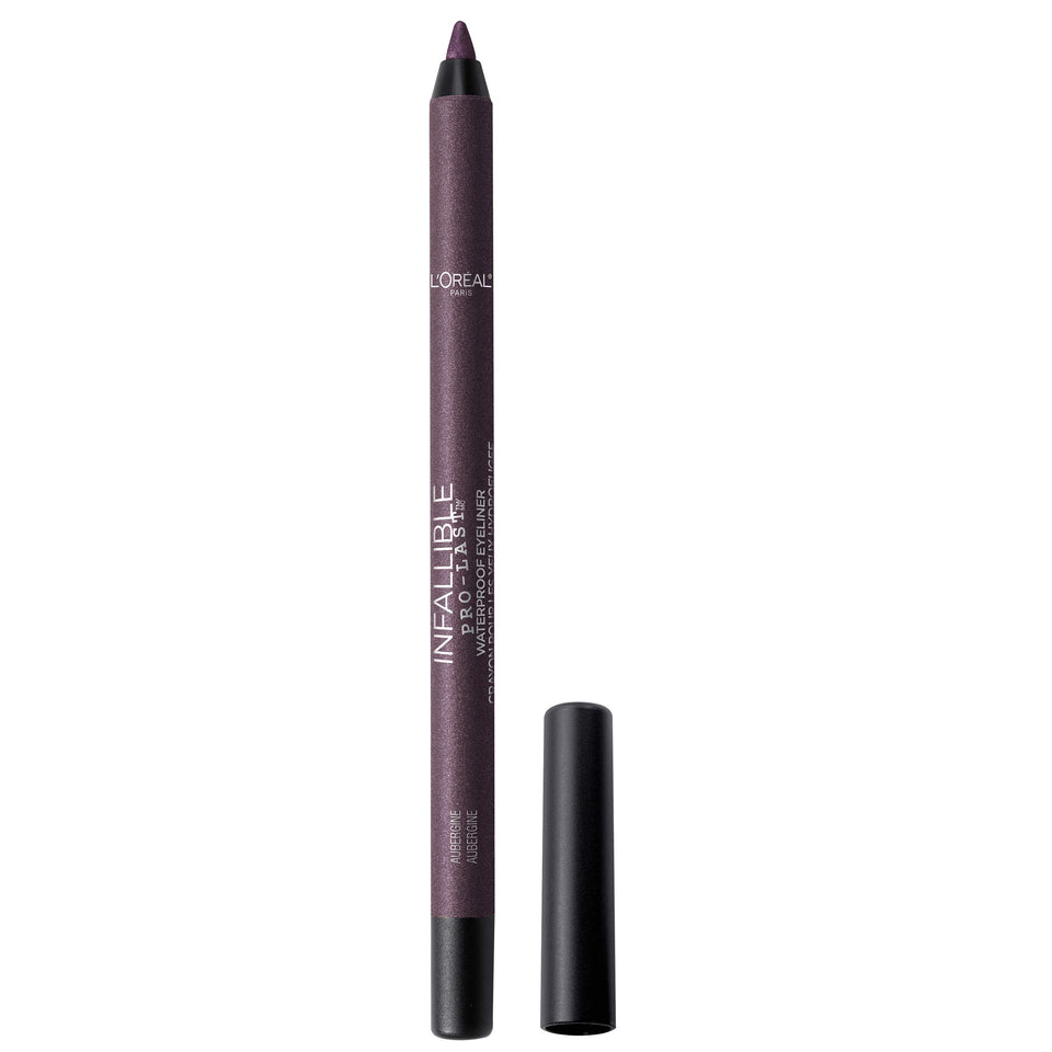 L'Oreal Paris eyeliner front packaging showing aubergine shade and product name