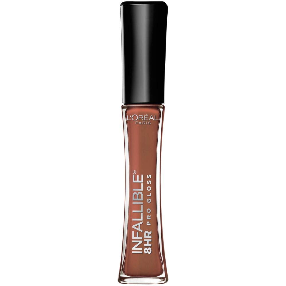 L'Oreal Paris front packaging showing gloss tube and shade benefit