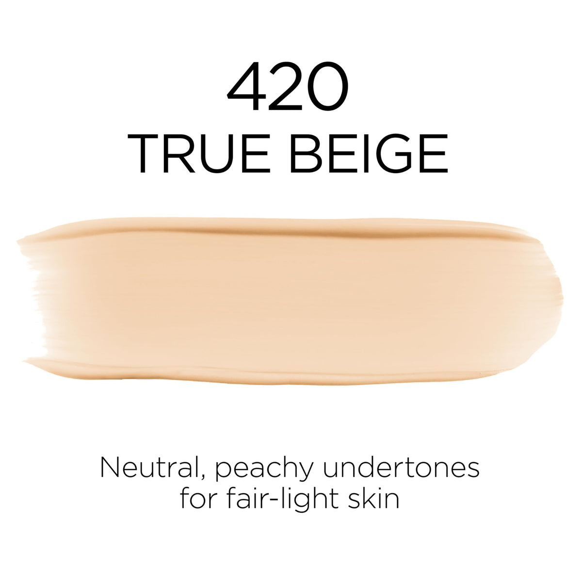 L'Oreal Paris before and after comparison illustrating even coverage benefit