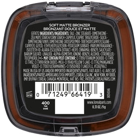 L'Oreal Paris bronzer in beach lifestyle scene illustrating heatproof, humidity-resistant wear