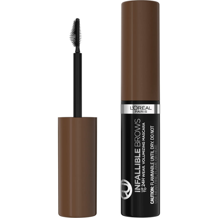 L'Oreal Paris brow mascara front packaging showing shade 5.0 Brunette for easy selection
