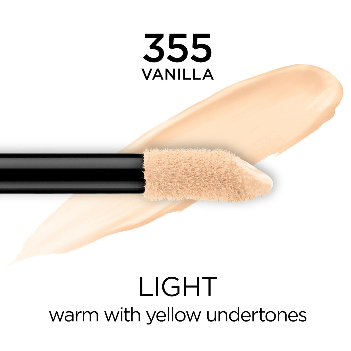 L'Oreal Paris concealer close-up applicator delivering precise, full-coverage placement