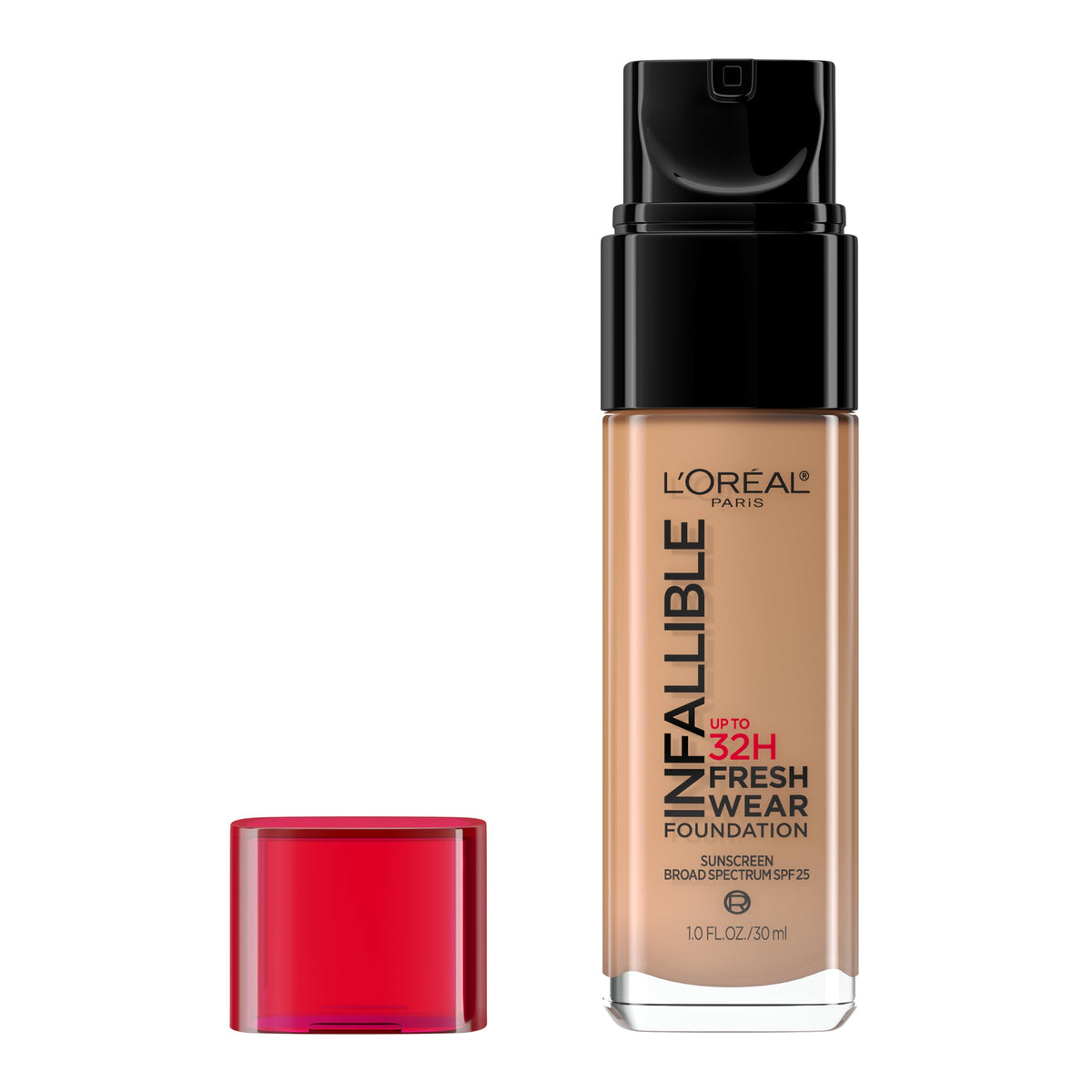 L'Oreal Paris front packaging showing product name and shade, clear branding benefit