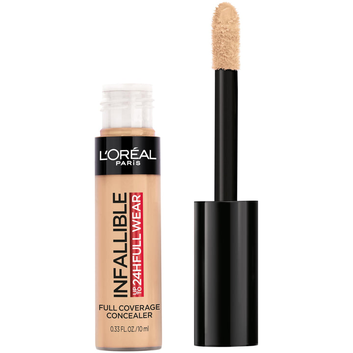 L'Oreal Paris concealer front packaging showing product name and shade benefits