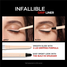 L'Oreal Paris Bright Nude swatch on skin illustrating true pigment and blendability