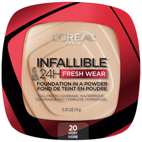 L'Oreal Paris compact front packaging showing sleek design and brand