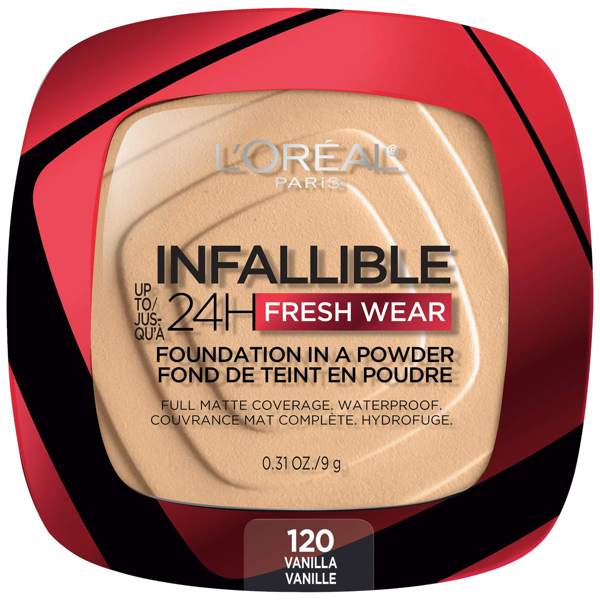 L'Oréal Paris front compact view showing brand and product for convenient carry