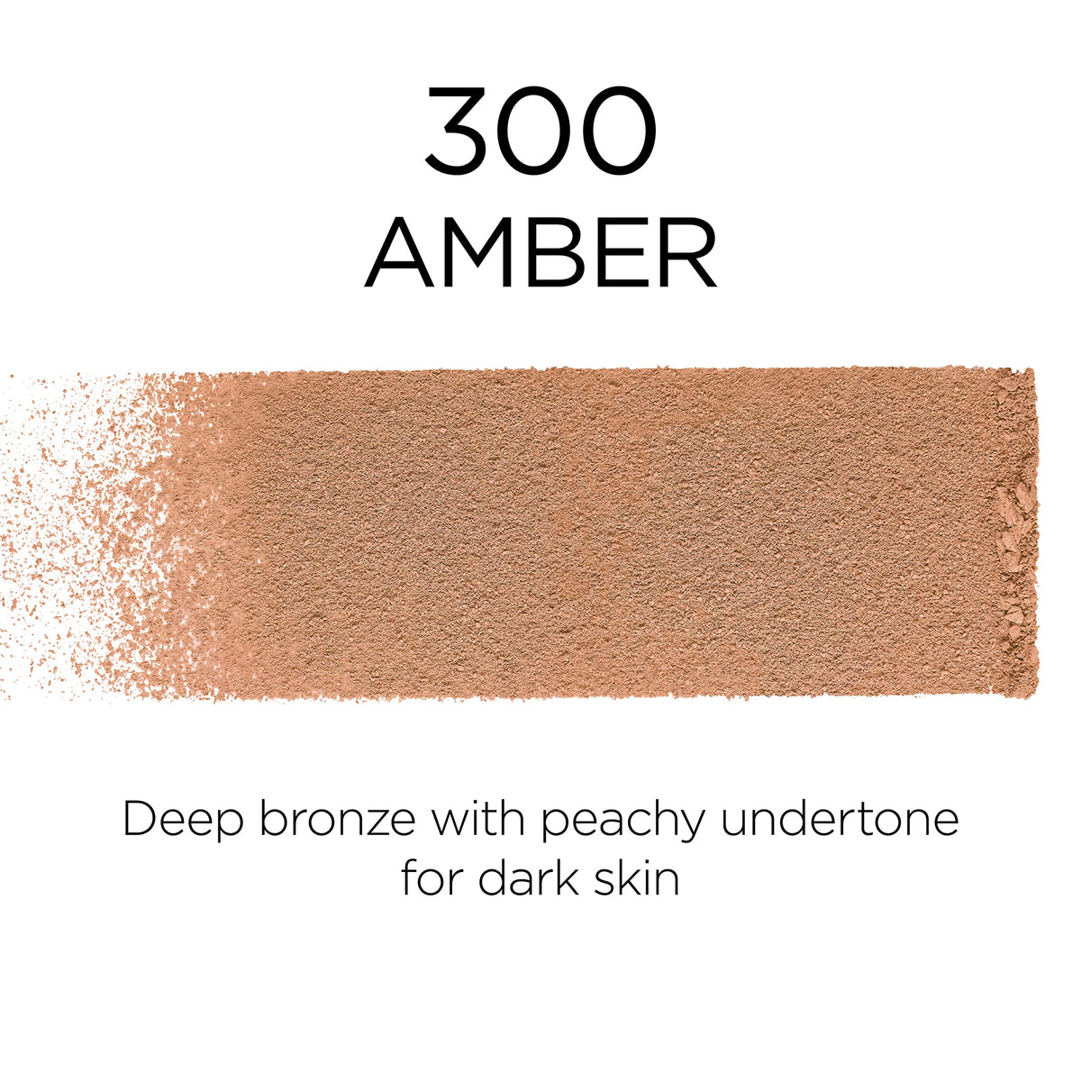 L'Oreal Paris powder open displaying Amber shade for warm medium-deep skin