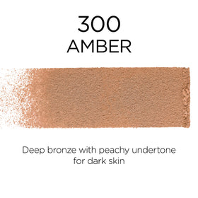 L'Oreal Paris powder open displaying Amber shade for warm medium-deep skin
