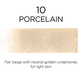 L'Oreal Paris powder texture close-up highlighting smooth blurring finish