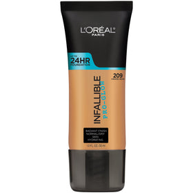 L'Oreal Paris front bottle showing shade label and sleek packaging benefit
