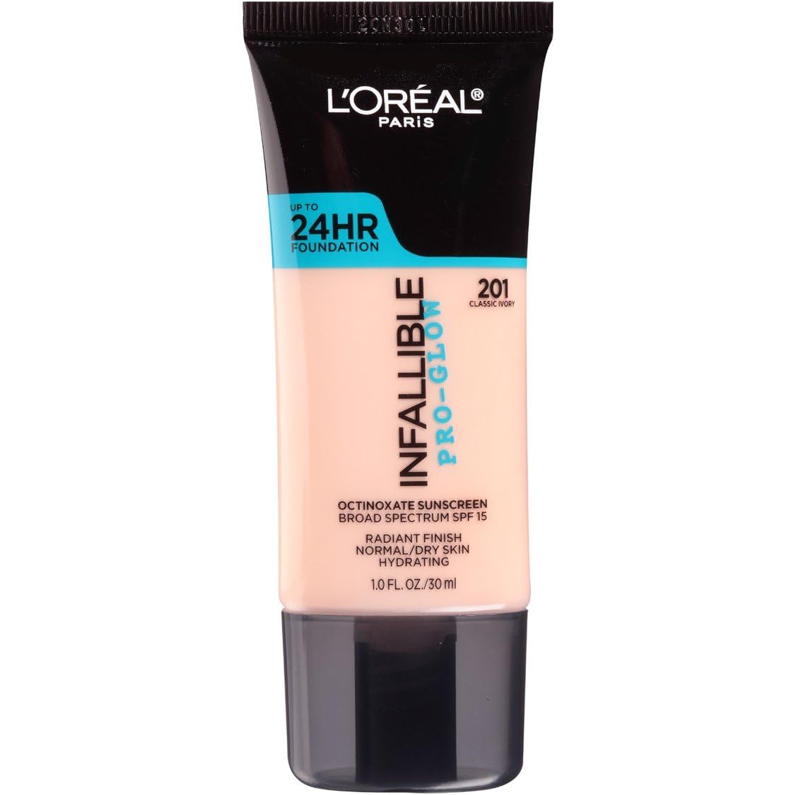 L'Oréal Paris front packaging showing bottle and label for quick identification and trust
