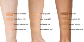 L'Oreal Paris foundation creamy texture close-up demonstrating hydrating, blendable finish