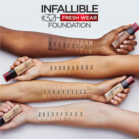 L'Oreal Paris swatch on skin demonstrating 470 Radiant Honey shade match