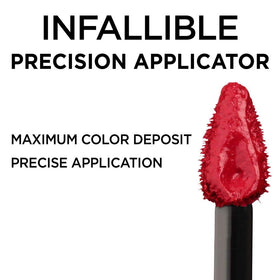 L'Oreal Paris gloss texture close-up highlighting hydrating, non-sticky finish benefit