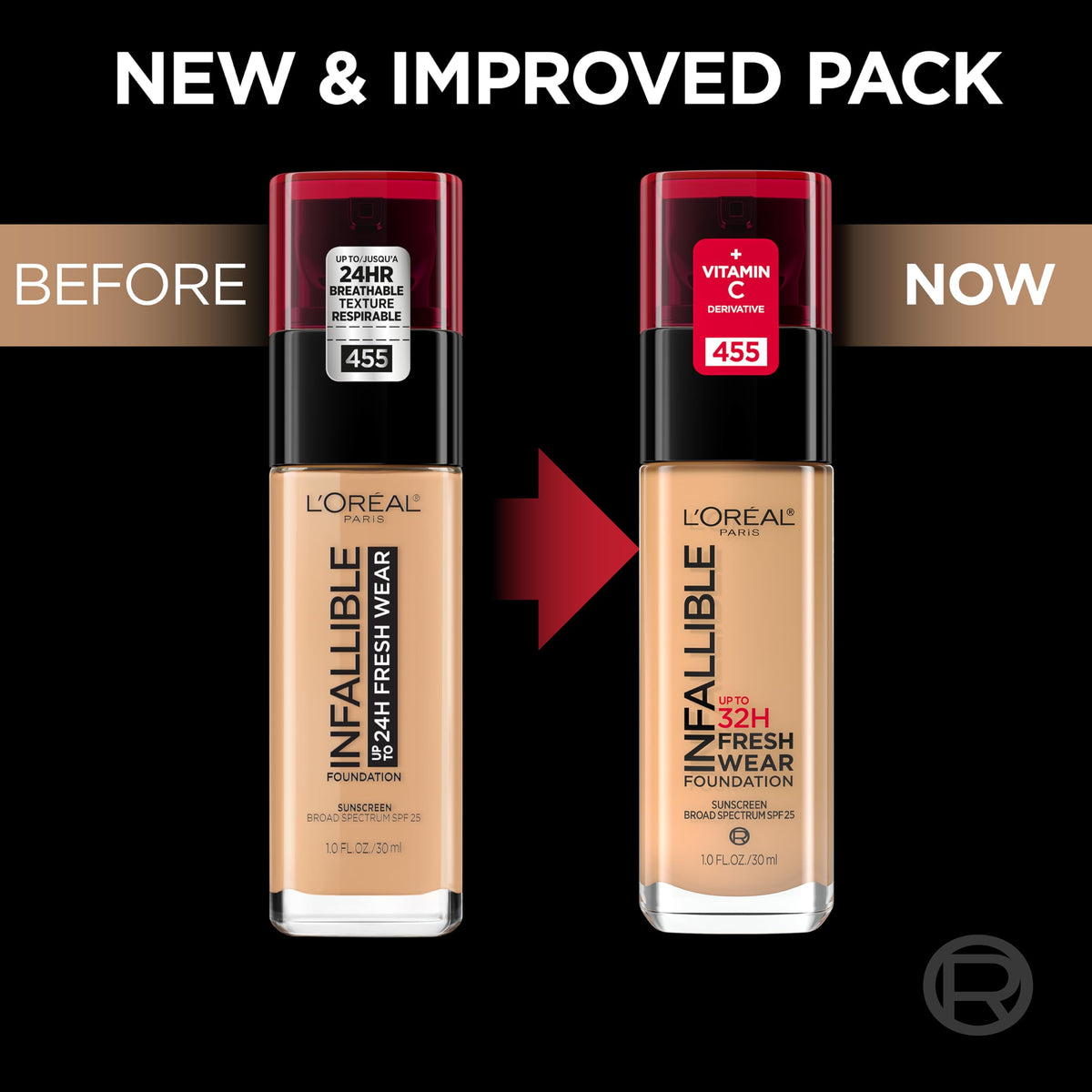 L'Oreal Paris close-up of thin liquid texture showing smooth blendability