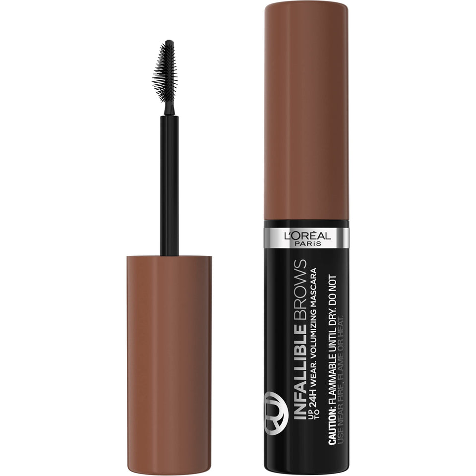 L'Oreal Paris front packaging of brow mascara showing product and shade