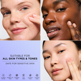 L'Oreal Paris ingredient visual of collagen, glycerin, squalane showing nourishing benefits