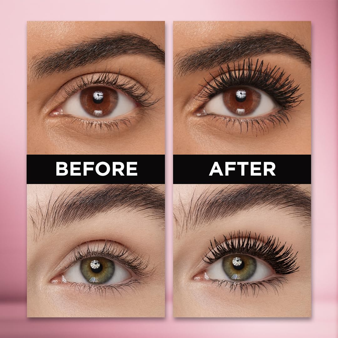 L'Oreal Paris wand close-up displaying wavy bristles that catch every lash