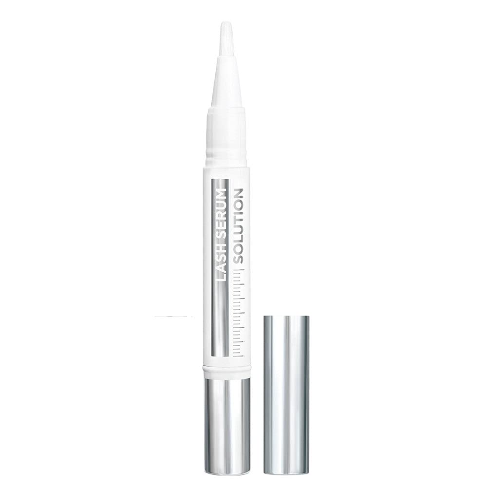 L'Oreal Paris lash serum front packaging showing applicator and product benefit