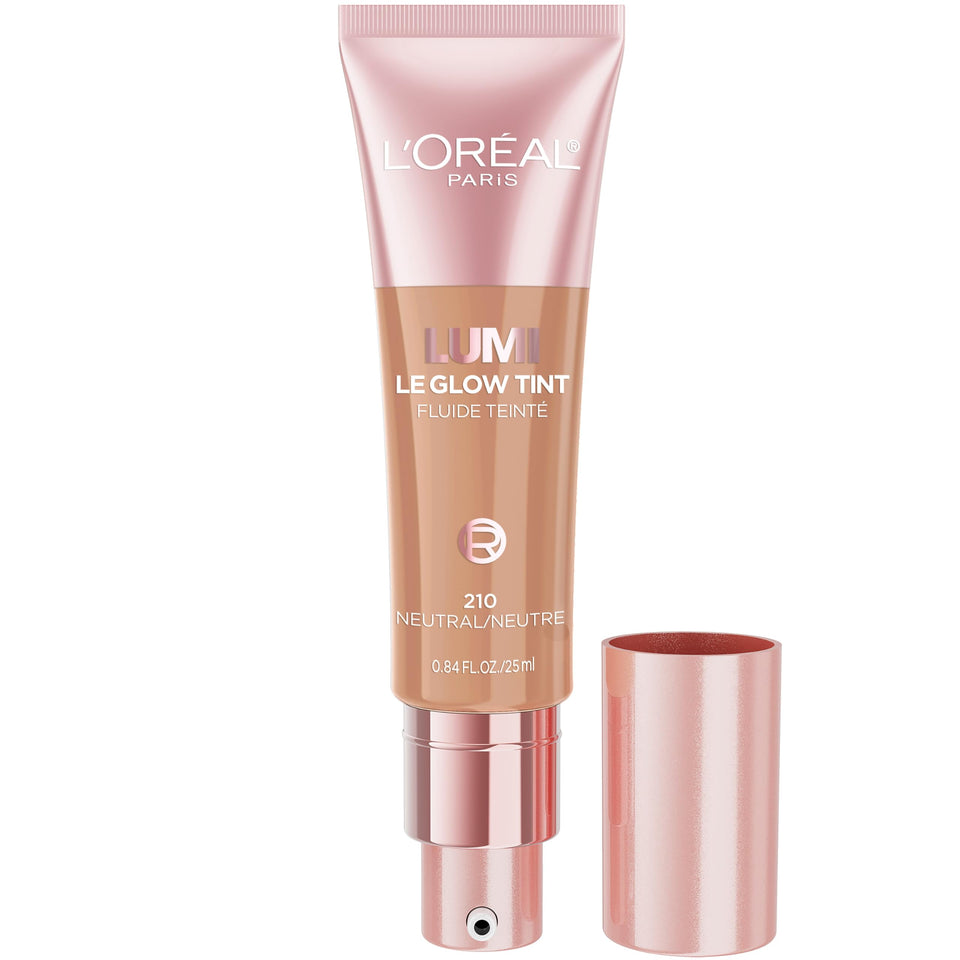 L'Oreal Paris Le Glow front packaging showing sleek bottle and shade