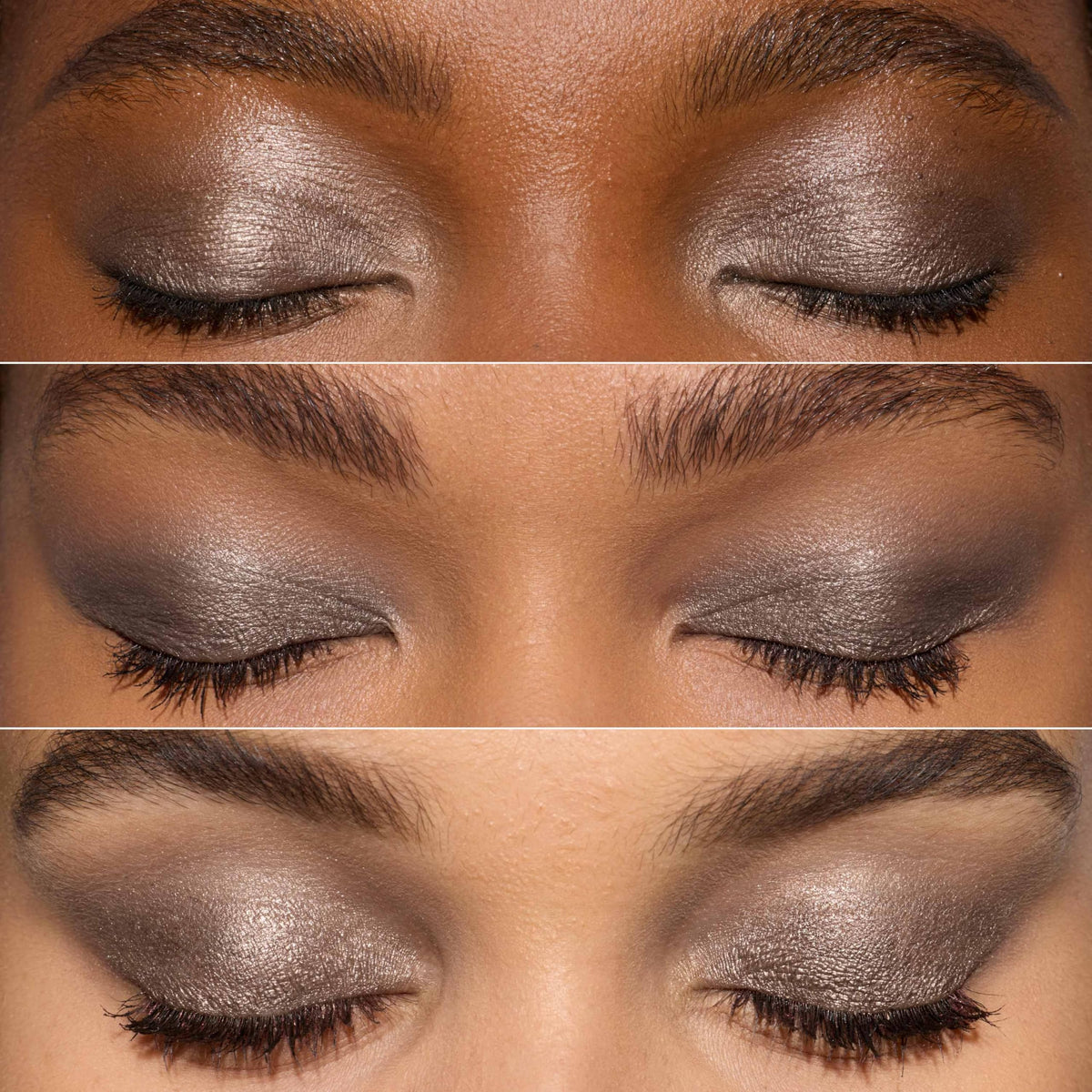 L'Oreal Paris shadow stick applied on eyelid demonstrating smooth, even color