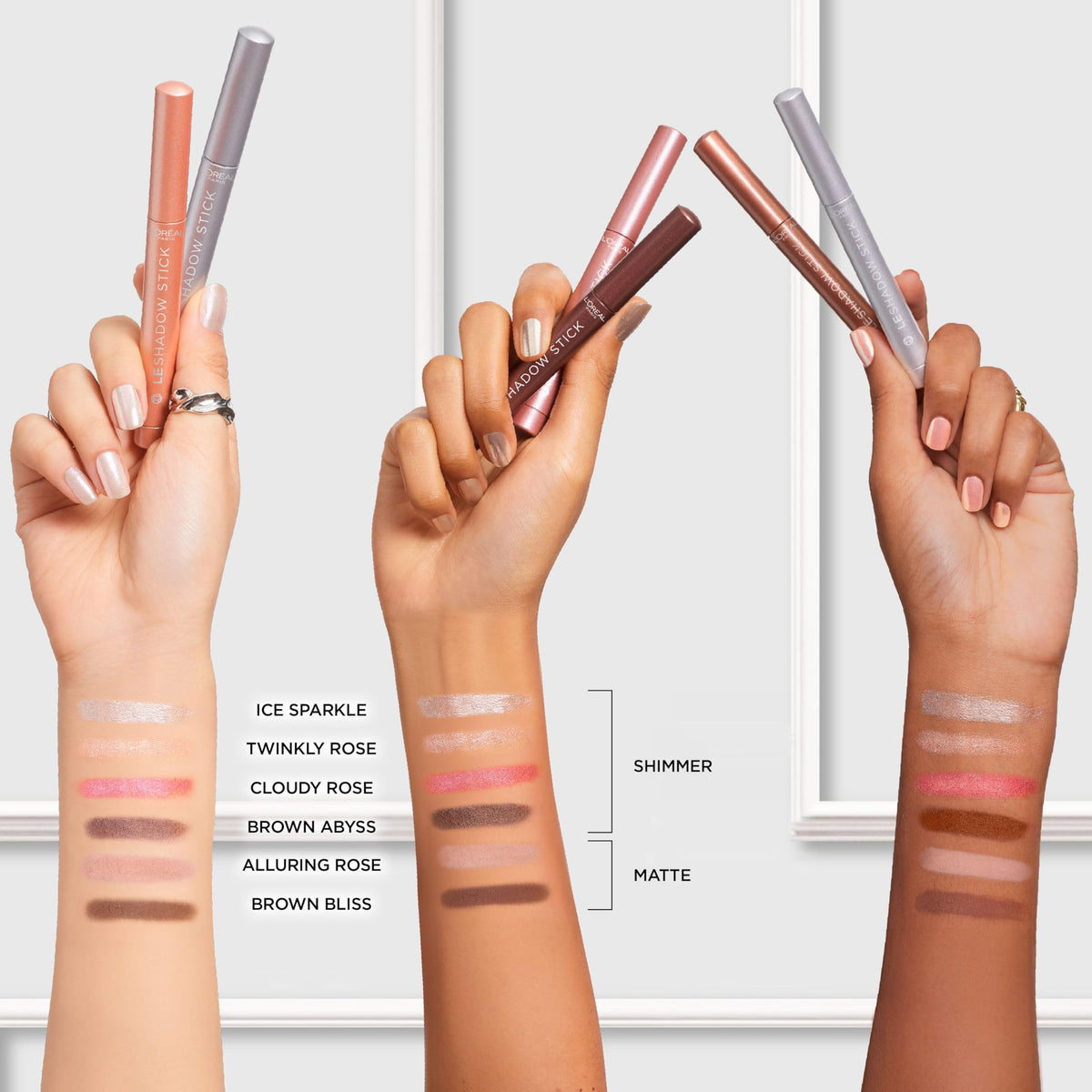 L'Oreal Paris Le Shadow Stick being blended with finger for smooth finish
