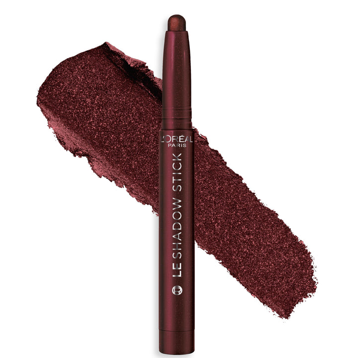 L'Oreal Paris Le Shadow Stick front packaging showing Starry Bordeaux, easy grab-and-go