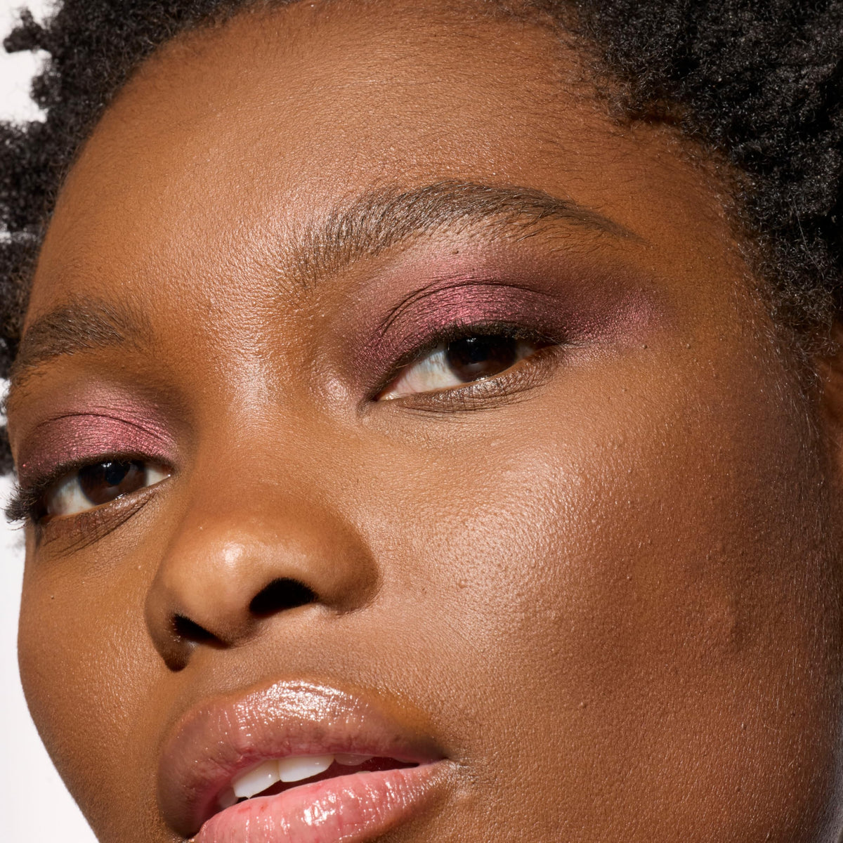 L'Oreal Paris Le Shadow Stick applied on eyelid closeup, blends seamlessly