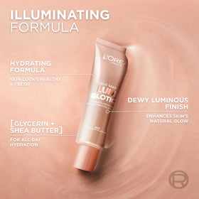 L'Oreal Paris bottle styled on vanity conveying everyday beauty use