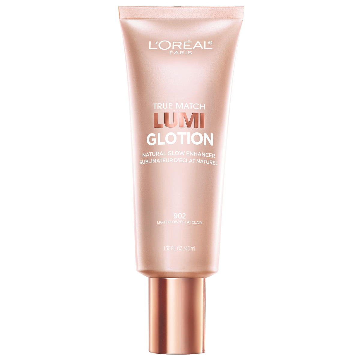 L'Oreal Paris Lumi Glotion front packaging showing bottle and label for easy recognition and glow