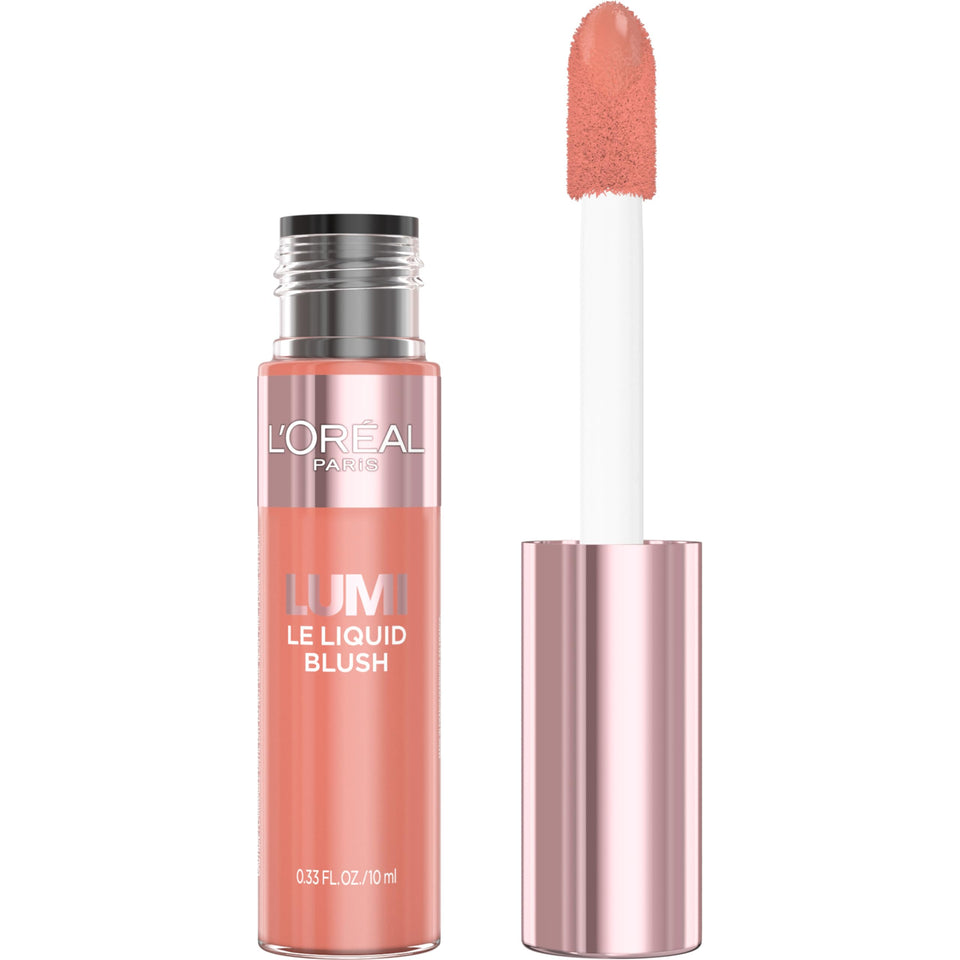 L'Oreal Paris front packaging showing bottle and label, clear product benefits